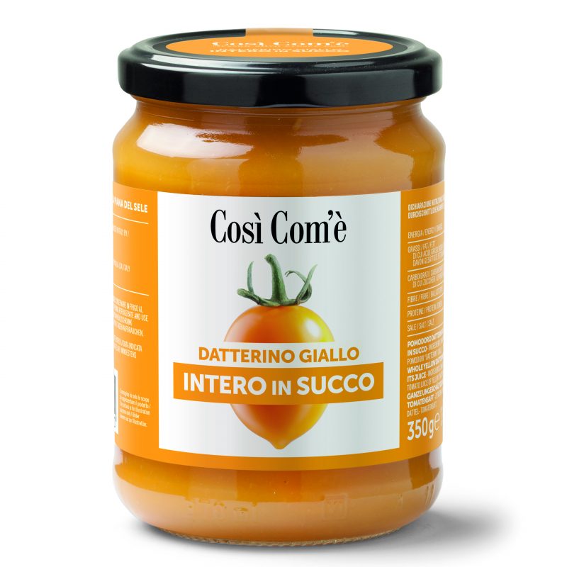 3 Barattoli di Datterino Giallo Intero in Succo da 350g cad.