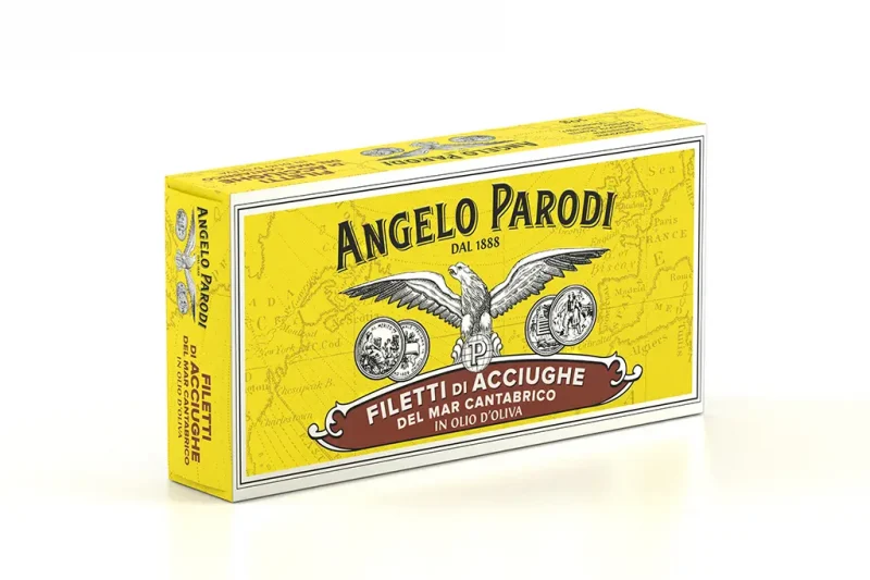 Filetti di Acciughe Del Mar Cantabrico in Olio D'Oliva Angelo Parodi 3x50 g