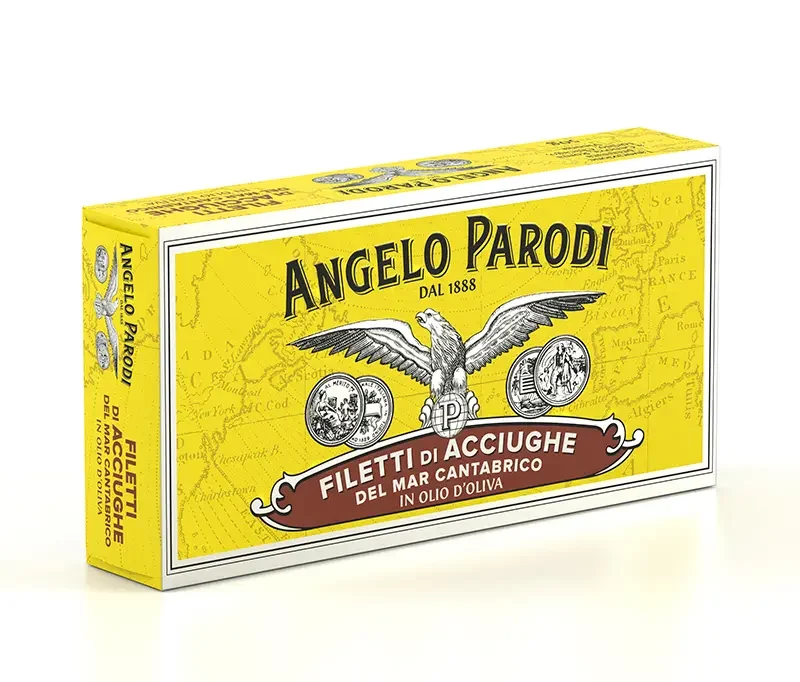 Filetti di Acciughe Del Mar Cantabrico in Olio D'Oliva Angelo Parodi 3x50 g
